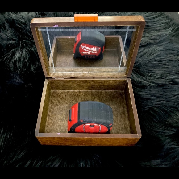 19th Century Burl Wood Box With Bakelite Handle - Picture 4 of 16